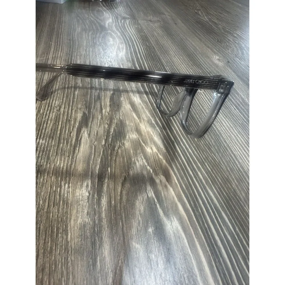 Jimmy Choo Glitter Frame Glasses Gray‎ Italy 140 Lxs 140 Frame Only